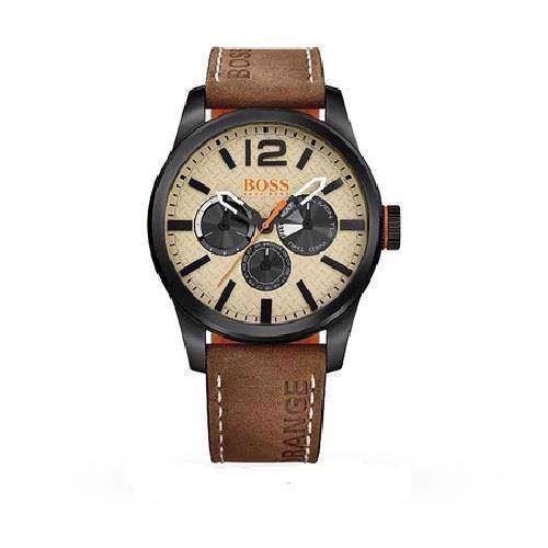 Image of Hugo Boss Orange Paris IP Sort Quartz Herre ur, model 1513237